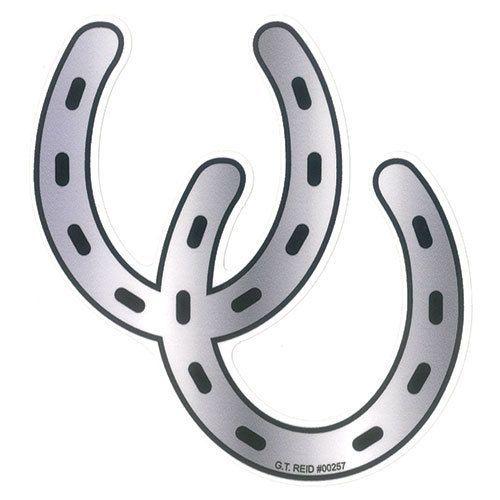 Double Horseshoe Logo - GT Reid Decal Horseshoe Horse Supply & Western Wear