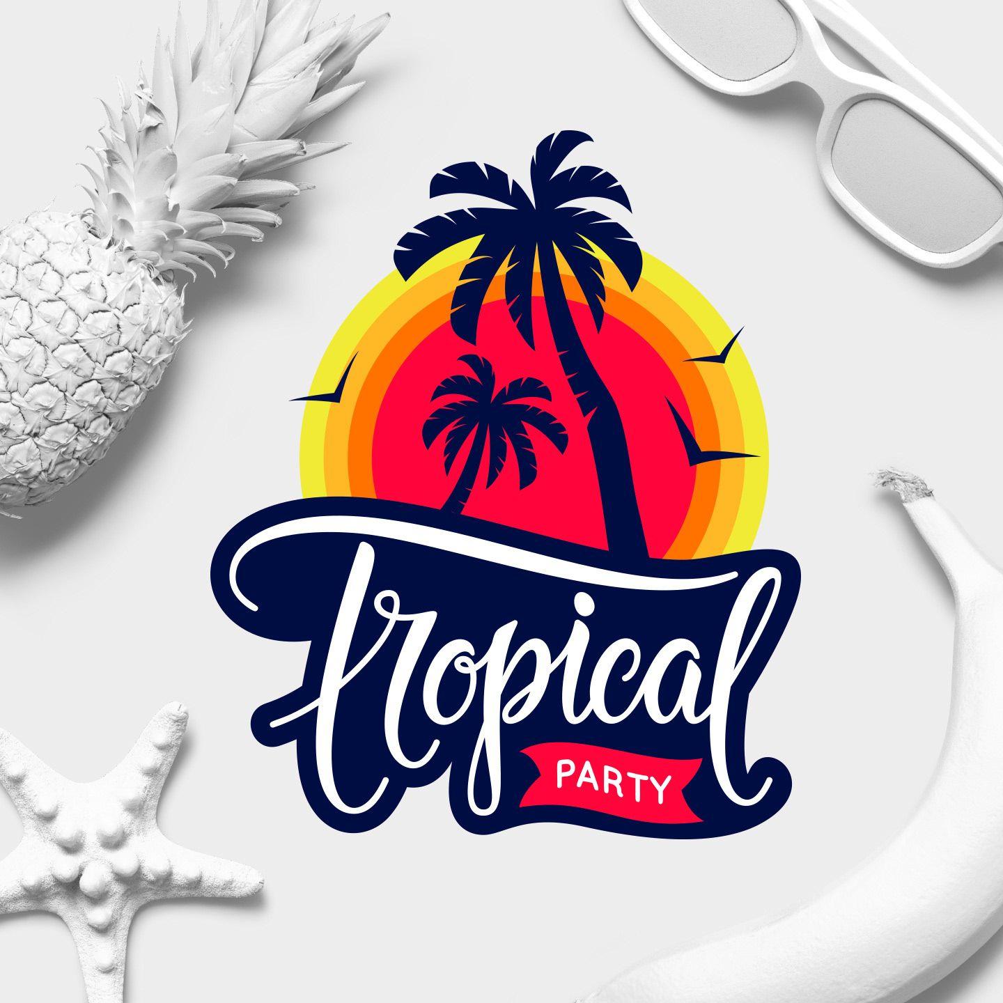 Got Ideas Logo - Tatyana Alexandrova - Tropical party. Logo & lettering.