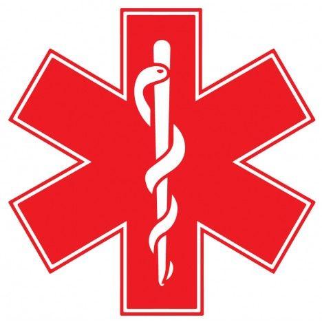 Red Star of Life Logo - Red Star of Life Reflective Window Decal Police Fire EMS Viny ...