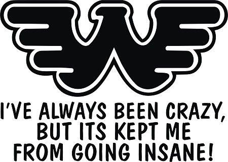 Waylon Jennings Logo - Crazy Insane Vinyl Decal Sticker WAYLON JENNINGS