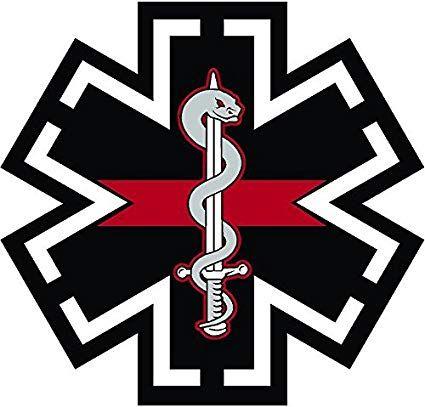 Red Star of Life Logo - Amazon.com: Red Tactical Star of Life EMT EMS Paramedic Emergency ...