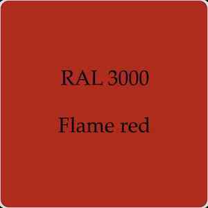 Flame On Red Rectangle Logo - RAL 3000 Cellulose Car Body Paint Flame Red 1L With Free Strainer | eBay