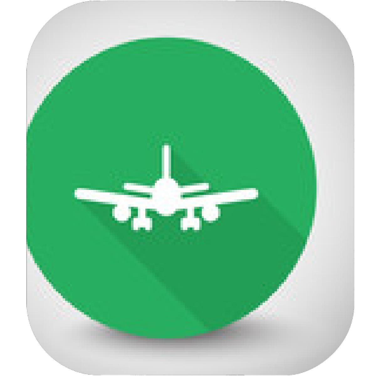 Green Circle and Airplane Logo - Designs – Mein Mousepad Design – Mousepad selbst designen