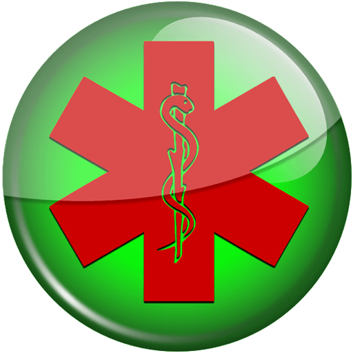 Red Star of Life Logo - Red star of life green button clipart image
