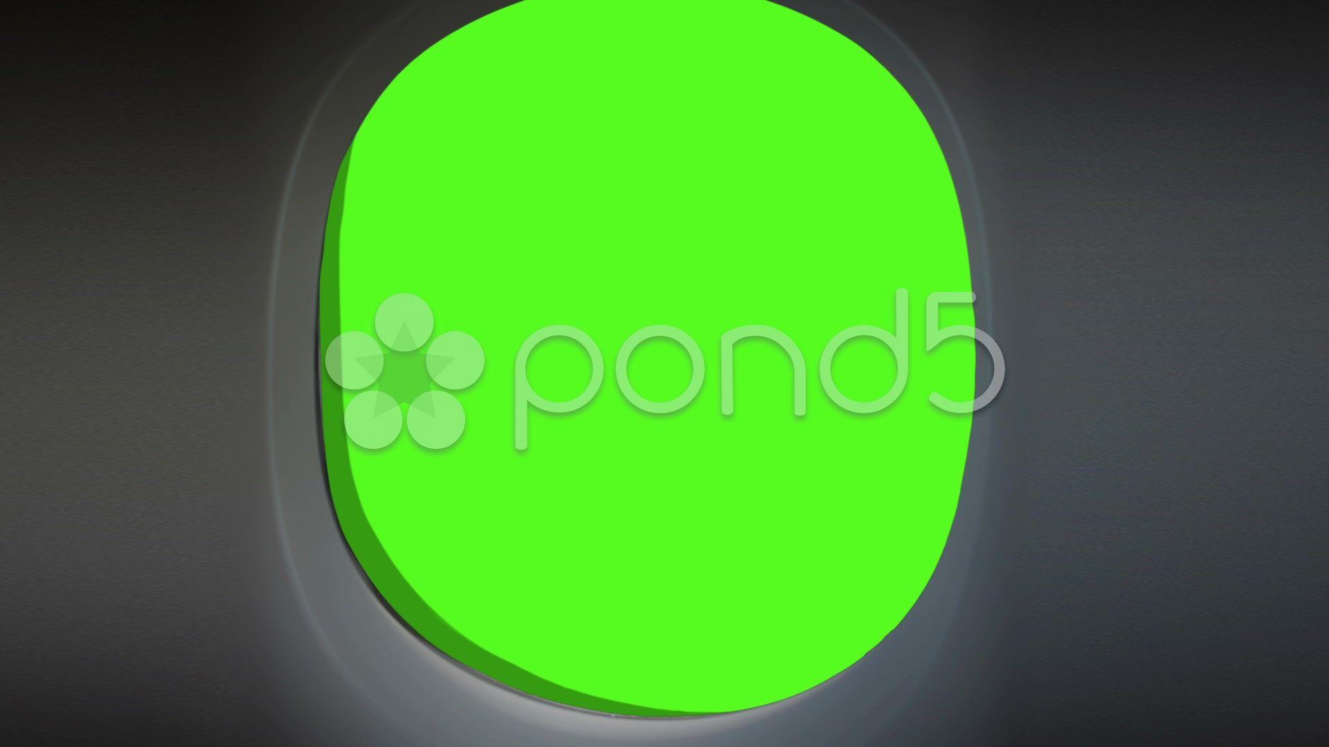 Green Circle and Airplane Logo - Airplane Window Green Screen with alpha ~ Video #39498285