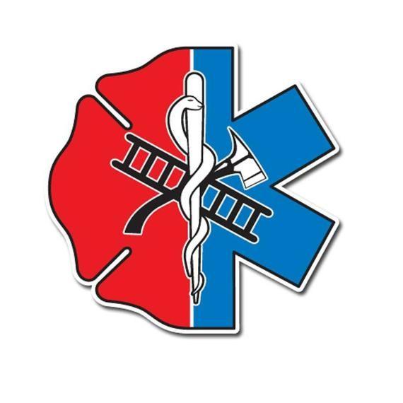 Red Star of Life Logo - Maltese Cross And Star of Life Reflective 3 Emergency