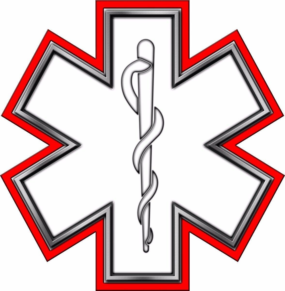 Red Star of Life Logo - Star of Life with Red Outline