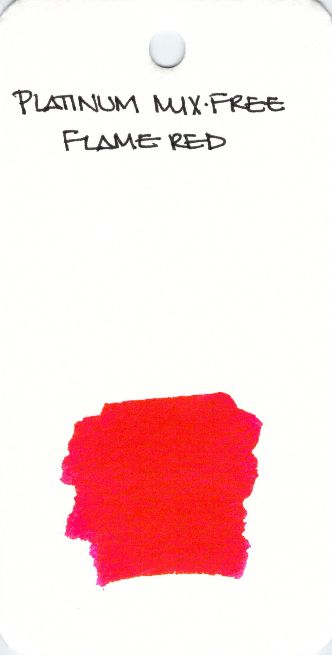 Flame On Red Rectangle Logo - INK SWAB: 166/365 – Platinum Mix-Free Flame Red | Pentulant