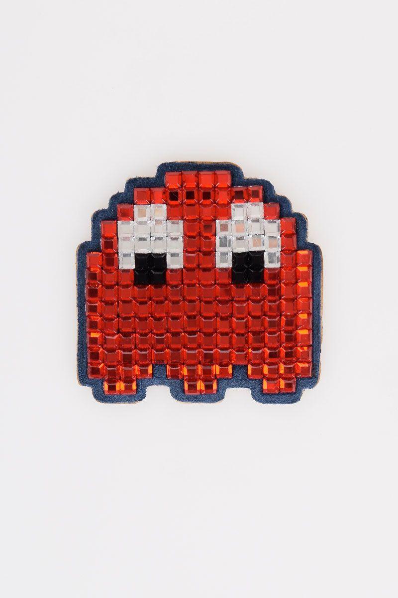 Flame On Red Rectangle Logo - Anya Hindmarch STICKERSHOP GHOST IN FLAME RED CRYSTALS Sticker