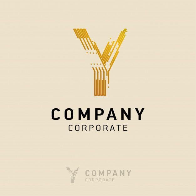 Y Company Logo - Y company logo design with visiting card vector Vector | Free Download