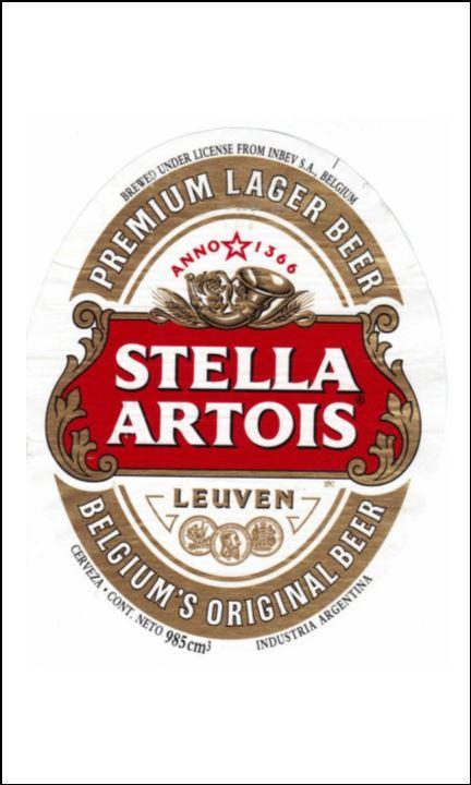 Stella Artois Logo - Beer, Lager Label Edible Icing Topper 07 Stella Artois – the caker ...