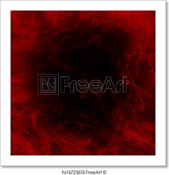 Flame On Red Rectangle Logo - Free art print of Abstract Fire Background with Flames. Red smoke