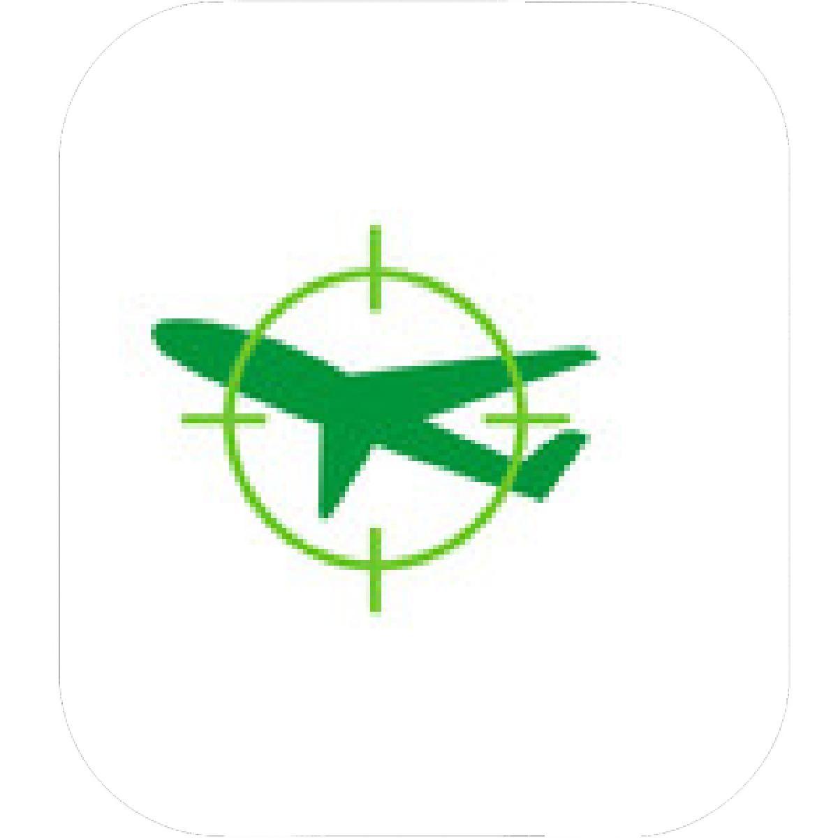 Green Circle and Airplane Logo - Designs