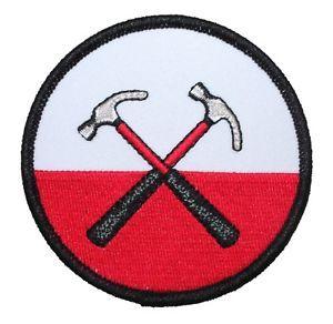 Pink Floyd the Wall Logo - Pink Floyd The Wall Cross Hammers Patch Logo Rock Band Apparel Iron