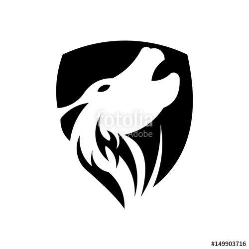 Wolf Hunter Logo - Vector of wolf and predator logo combination. Beast and dog symbol ...