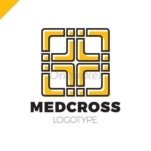 Medic Cross Logo - Medic cross icon, pharmacy logo template. Corporate, identity ...