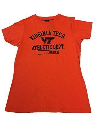 Orange W Logo - Virginia Tech Hokies Champion Women Orange w Felt Logo Short Sleeve