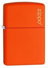 Orange W Logo - Zippo 231ZL Windproof Lighter With Logo Orange Matte Regular | eBay