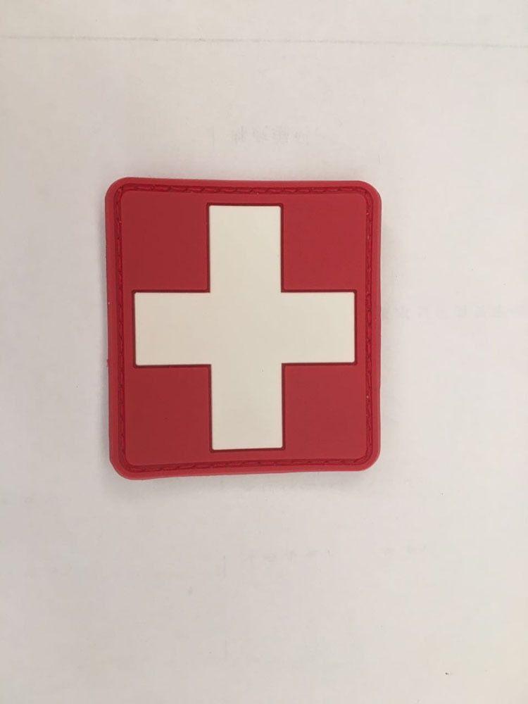 Medic Cross Logo - Summary -> Round Combat Medic Cross Logo Sticker Red Cross Army