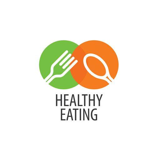 Eating Logo - Healthy eating logo design vector set 02 free download