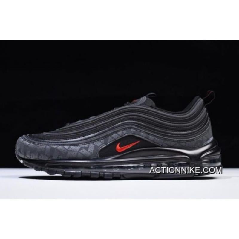 Air Kobe Logo - Women/Men Nike Air Max 97 “Reflective Logo” Black/University Red ...