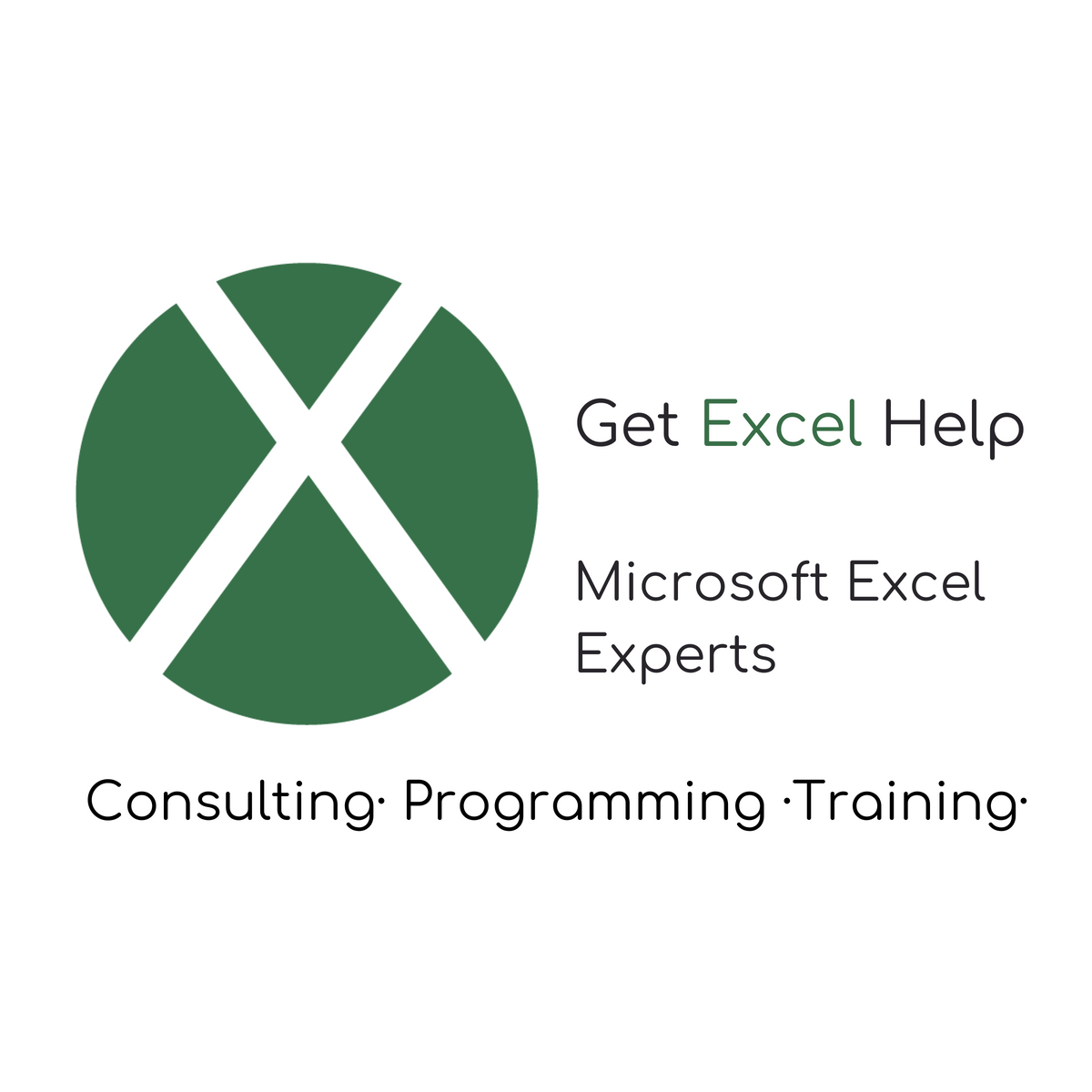 Help Microsoft Logo - Get Excel Help Pro Excel Training, Programming