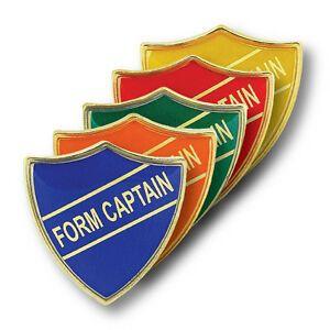 Green and Gold Shield Logo - Form Captain Shield School Badges Red, Green, Blue, Yellow, Orange ...