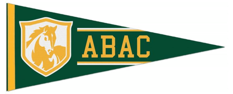 Green and Gold Shield Logo - Pennant Green Abac Gold Shield Felt 12x30 | ABAC Bookstore