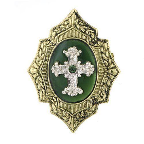 Green and Gold Shield Logo - Green Gold Shield Cross Brooch The Vatican Library Collection, http ...