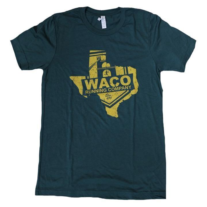 Green and Gold Shield Logo - Texas WRC Shield Logo Shirt - Green / Gold – Waco Running Company