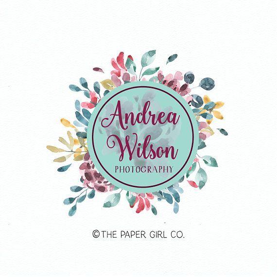 Flower and Friends Logo - photography logo flower logo florist logo premade logo. Friends