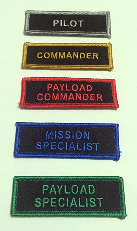 NASA Commander Logo - Amazon.com: Nasa Space Shuttle Astronaut Patch Set Pilot, Commander ...