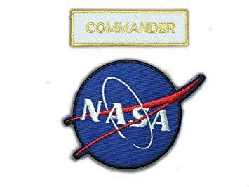 NASA Commander Logo - Nasa Space Shuttle Commander . Astronaut Suit Patch set . 2 ...