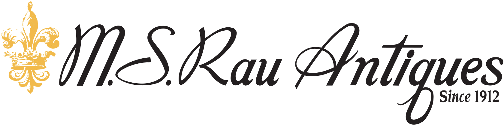 Rau Logo - Shop Antiques, Fine Art and Jewelry at M.S. Rau Antiques | M.S. Rau ...