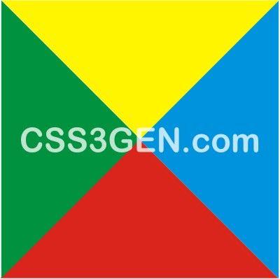 Red and Green Triangle Logo - How to Draw Triangles in CSS3 - CSS3gen