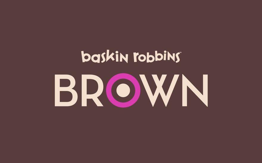 BR Ice Cream Logo - Baskin Robbins Brown