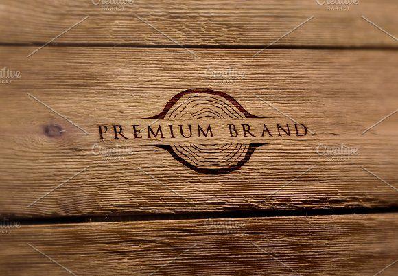 Rustic Wood Logo - Premium Rustic Logo & Mock-Up ~ Logo Templates ~ Creative Market
