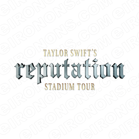 Taylor Swift Logo - TAYLOR SWIFT REPUTATION STADIUM TOUR LOGO MUSIC T SHIRT IRON ON