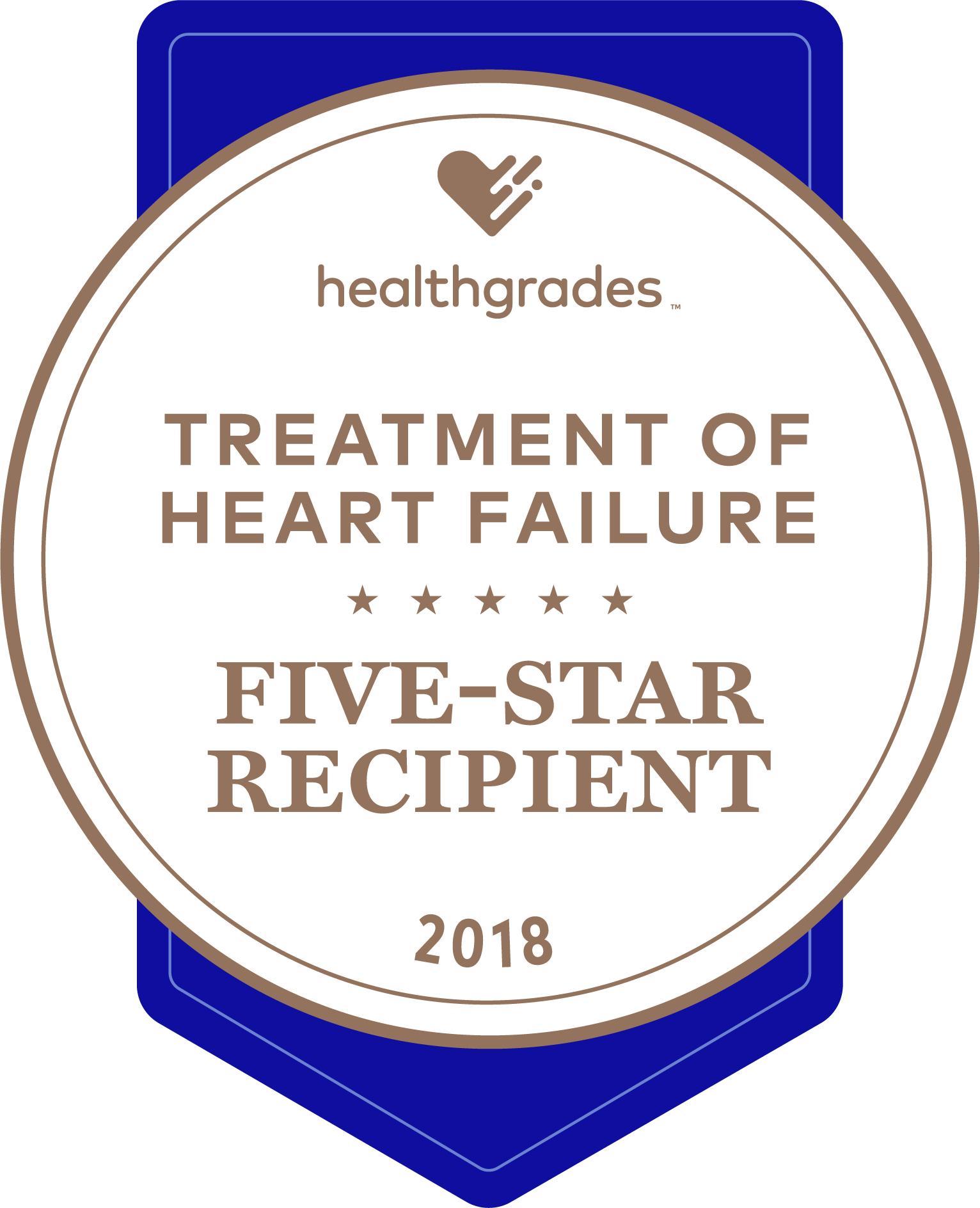 Healthgrades Heart Logo - Treatment of Heart Failure Five-Star Recipient - Healthgrades (2015 ...