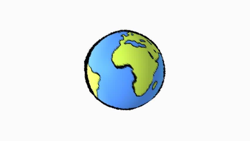 Cartoon Earth Logo - Cartoon Earth Background Stock Footage Video 100% Royalty Free