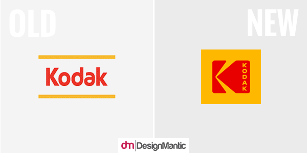 New Kodak Logo - Rebranding Wins And Fails Of 2016 | DesignMantic: The Design Shop