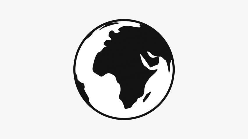 Cartoon Earth Logo - Hand Drawn Earth Spinning Seamless Stock Footage Video (100% Royalty ...