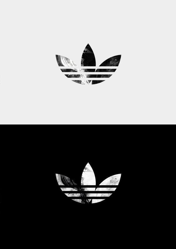 Black Adidas Logo - Adidas BLACK AND WHITE. Adidas & Nike. Wallpaper