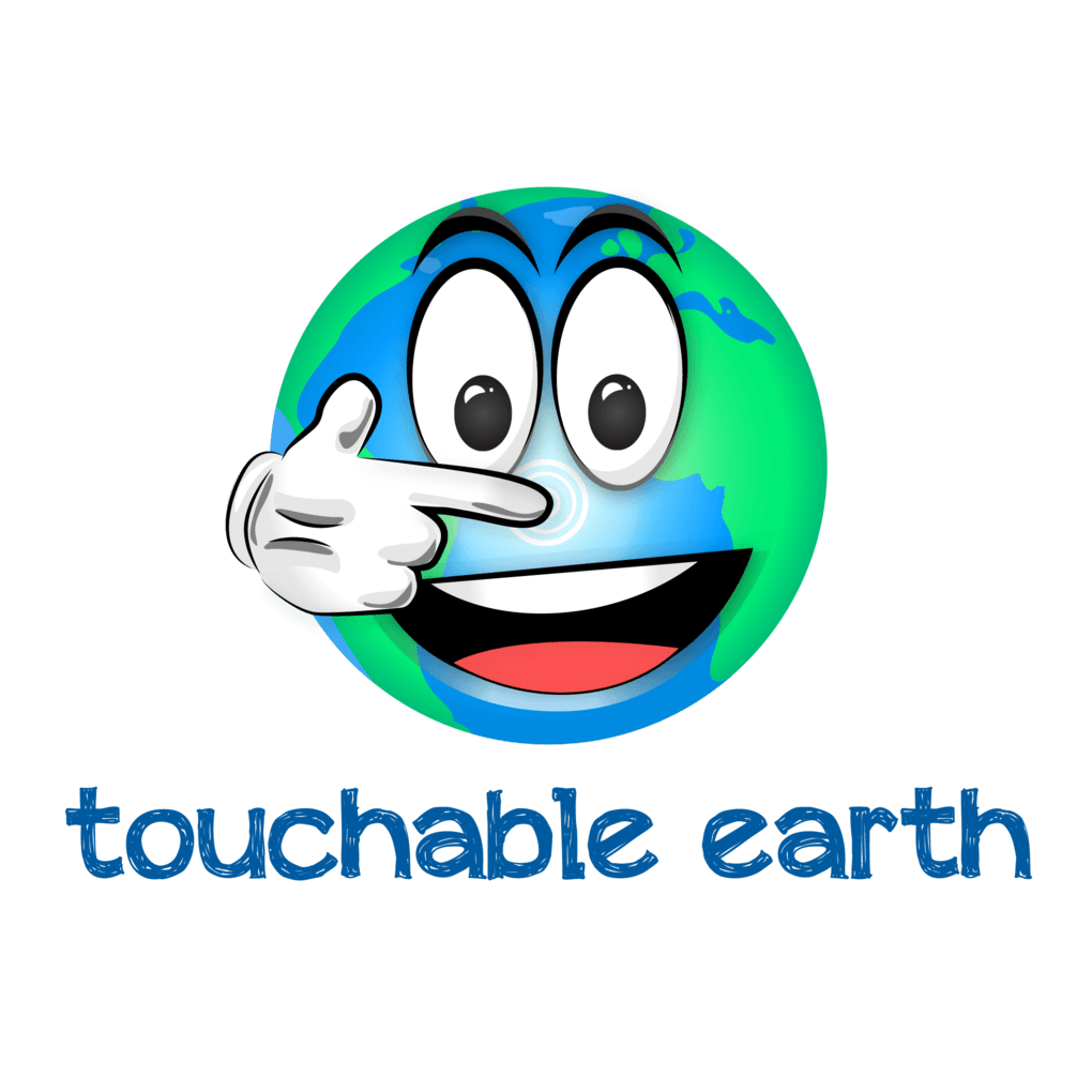 Cartoon Earth Logo - Touchable Earth