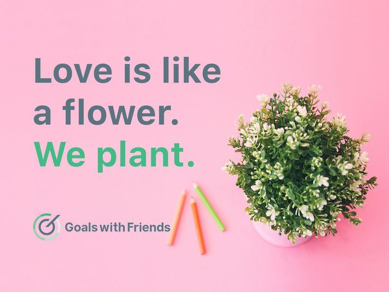Flower and Friends Logo - GWF Logo: Messaging 4/4: Love is like a flower. We plant. by Arnulfo ...