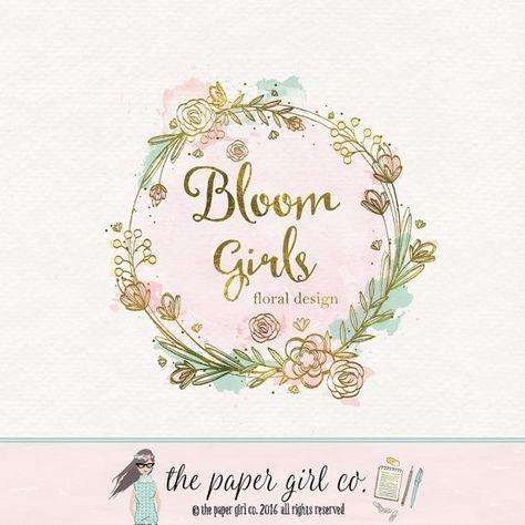 Flower and Friends Logo - Flower logo floral logo florist logo wedding planner logo event ...