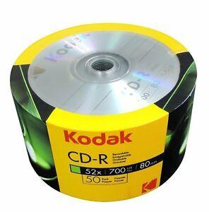 New Kodak Logo - NEW 150-PK Kodak Logo 52X Blank CD-R CDR Disc Media 700MB Shrink ...