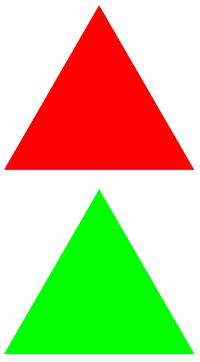 Red and Green Triangle Logo - Green Triangle Png (image in Collection)