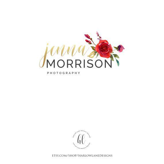 Floral Business Logo - Premade Business Logo-Photography Business Logo-Floral | Etsy