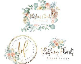 Modern Floral Logo - Floral logo design | Etsy